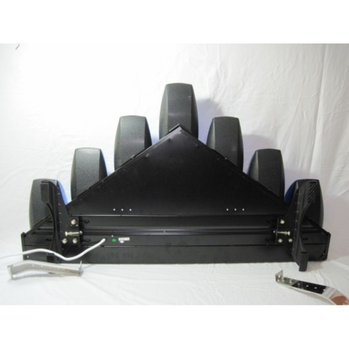 Rampa luminoasa in forma V - 6 rotoare si 1 lampa de lucru